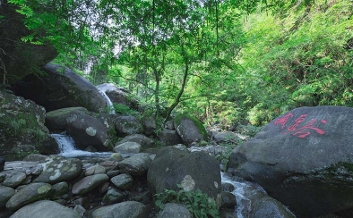 峡谷喊泉